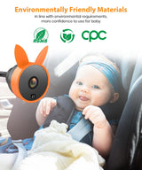 Babyvue USB Baby Car Camera Plug-Play, 4.5" 1080P Easy Setup Backseat Camera with Flexible 360 Rotation, Clear Picture Rear Facing Car Seat Baby Monitor