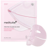 medicube Salmon DNA PDRN pink collagen jelly gel mask | overnight face mask for glass glow skin- elasticity, hydrating, firming and moisturizing | korean skincare, 28g, 1ea