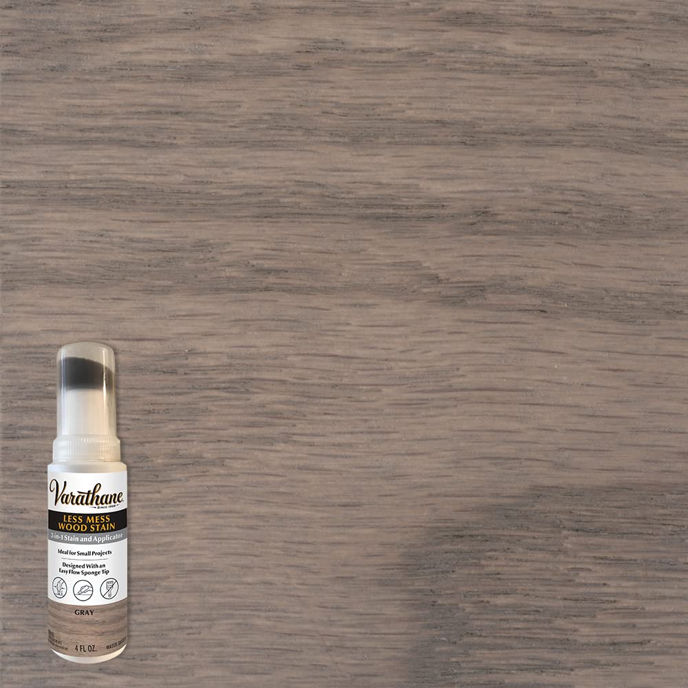 Varathane 368034-4PK Less Mess Wood Stain and Applicator, 4 oz, Gray, 4 Pack