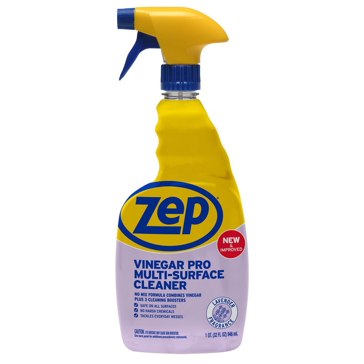 Zep All-Purpose Cleaner with Vinegar Added - 32 Ounces (Case of 4) R48432 - Industrial Grade Cleaner