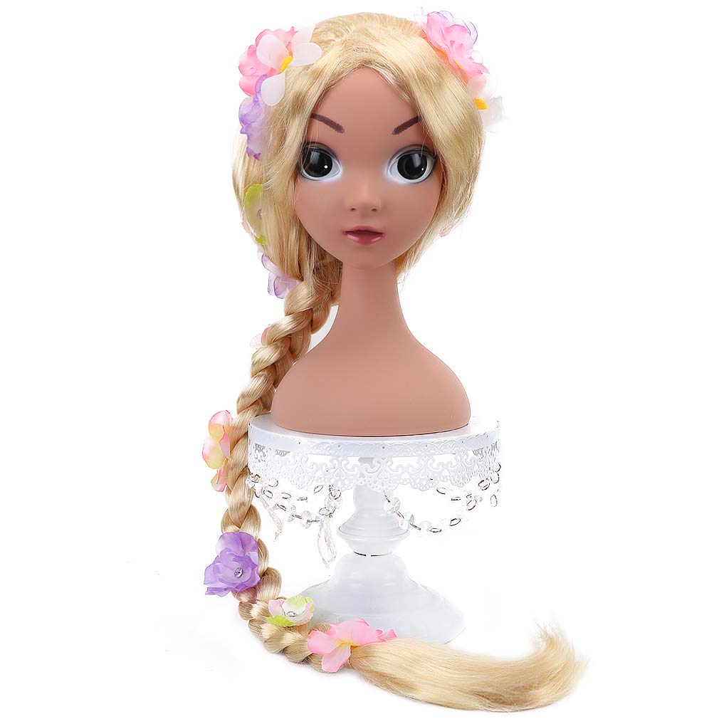 STYLER Long Blonde Rapunzel Wigs For Kids - Princess Girl Costume Cosplay Fairytale Ball Braid Wigs For Halloween Christmas Party Hair