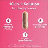 Vevoec Gynable Vaginal Probiotics for Women,Female Probiotic for pH Balance with Lactobacillus 5 Billion CFU Probiotics Blend,Selenium-Vitamin D3,Promote Healthy Vaginal Odor & Vaginal Flora,90 Count