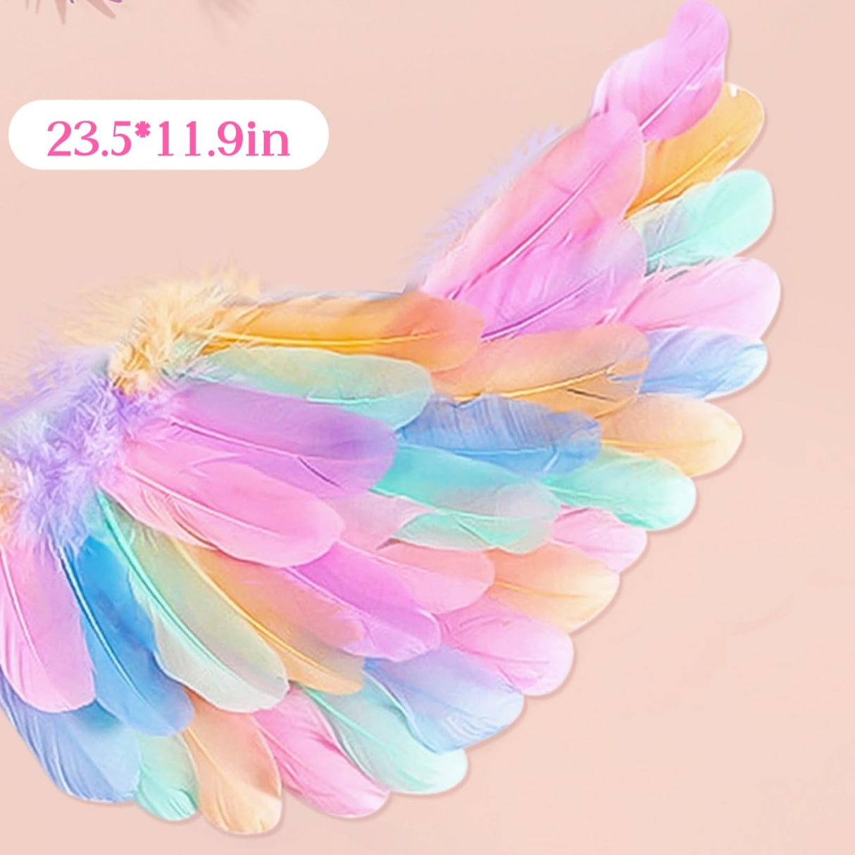 Tacobear 8pcs Unicorn Costume for Girl with Fluffy Glove, Leg Warmer, Feather Wings, Tutu Skirt, Headband, Wand, Halloween Christmas Birthday Gift Toy Dress Up Clothes Unicorn Dress for Girl 4 5 6 7 8