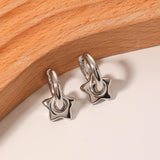 Star Hoop Earrings For Women