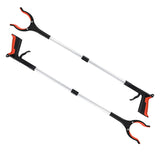 2025 Upgrade Grabber Reacher Tool, 360° Rotating Head, Wide Jaw, 32" Foldable, Trash Claw Grabbers for Elderly, Reaching Tool for Trash Pick Up Stick, Litter Picker, Arm Extension (Orange3)