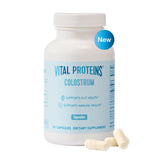 Vital Proteins Bovine Colostrum Supplement 90 Capsules for Gut Health, Immune Support with 40% IgG Premium Bovine Colostrum Superfood, Unflavored, 30 Servings