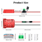 2 Packs Power Wheel Adapter for Milwaukee M18 Battery Adapter 18V Power Wheel Battery Conversion Kit with Switch, Fuse & Wire Terminals, 12AWG Wire, Power Connector for DIY Rc Car Toys and Robotics
