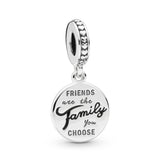 PANDORA Friends Are Family Dangle 925 Sterling Silver Charm - 798124EN16