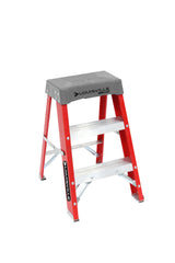 Louisville Ladder 2-Foot Fiberglass Step Stool Industrial, 300-Pound Load Capacity, Type IA, FS1502
