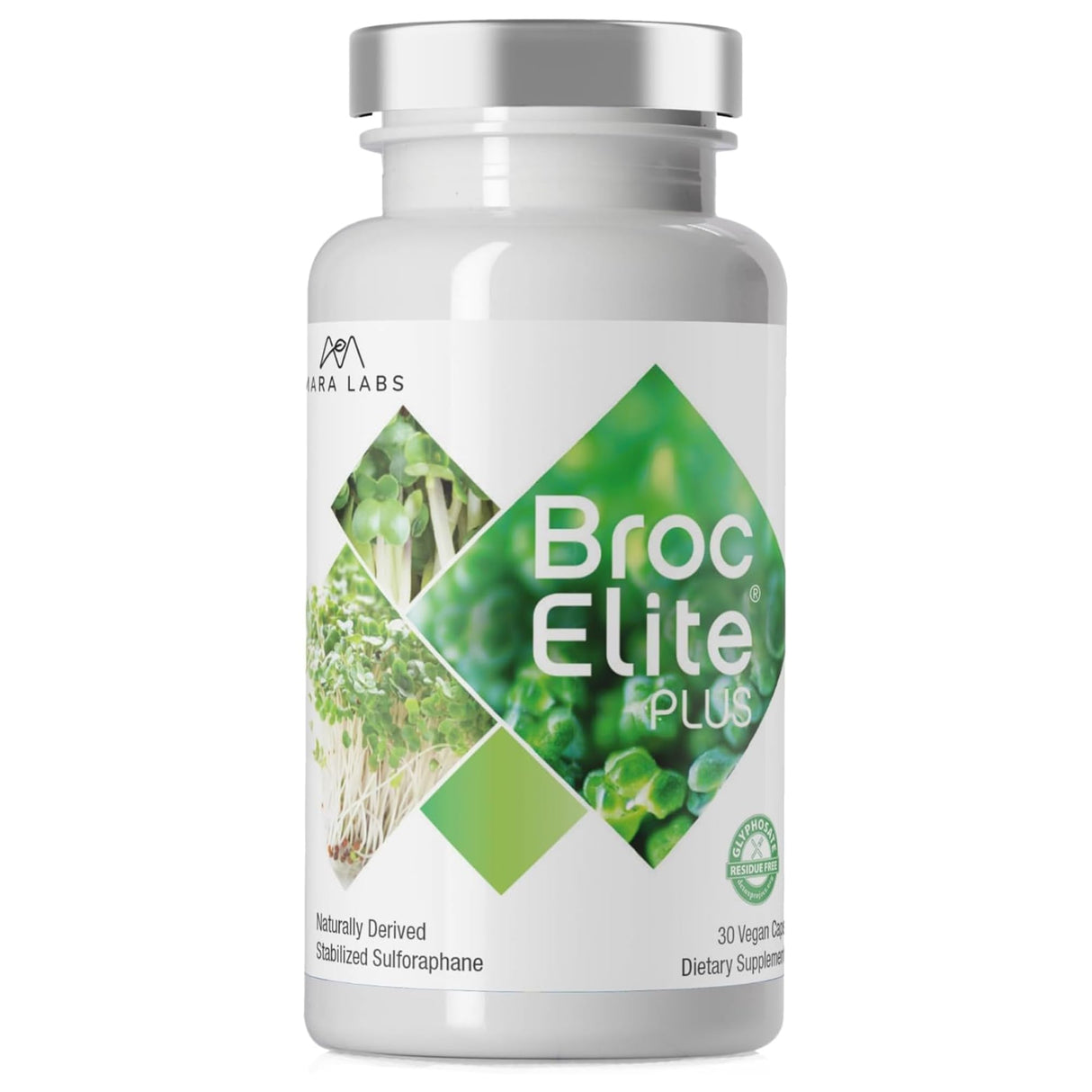 Mara Labs Broc Elite Plus | Broccoli Supplement w/Stabilized Sulforaphane Extract | Zero Glyphosate Residue | 30 Vegetable Capsules