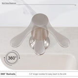 GAGALIFE Kitchen Sink Soap Dispenser Brushed Nickel, Under Sink Soap Dispenser with 40" Silicone Extension Tube, Say Goodbye to Frequent Refills