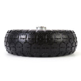 RRQ 10 Inch Solid PU Tire and Wheel, Flat Free 4.10/3.50-4" Tire, 2 Pack