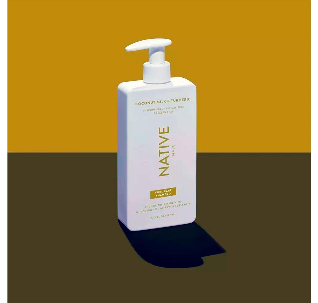 Generic Native - Coconut Milk & Turmeric - Shampoo and Conditioner Set | Sulfate Free, Paraben Free, Dye Free, with Naturally Derived Clean Ingredients| 16.5 oz - Pack Of 02, Gold