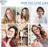 CCVOO Reading Glasses for Women/Men, Eyeglasses, Blue Light Readers for Women/Men, Computer Eye Glasses, Cheaters