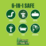 Green Gobbler Fruit Fly Goodbye Gel Drain Treatment | Killer Flies & Eliminator (1 Gallon)