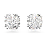 Swarovski Constella Pierced Stud Earrings, White Crystals on a Rhodium Finish Setting, Part of the Constella Collection