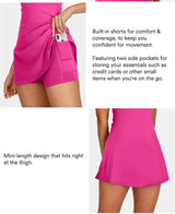 Arisefrom Dress, Stuffdatas Backless Dress, Sentdream, Plush Backless Active, with Shorts and Built in Bra (US, Alpha, Small, Regular, Regular, Black)