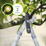 Altdorff Garden Loppers Pruning Shears, Updated 3PCS Hedge Clippers Combo Set, Branch Cutter with Compound Action, Chops Thick High Branch Ease, Professional Tree Trimmer Set Heavy Duty