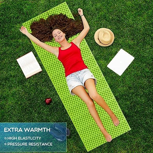Foam Camping Pads for Sleeping, Foldable Closed Cell Foam Camping Mattress, Waterproof Outdoor Sleeping Mat for Ultralight Backpacking Thru-Hiking