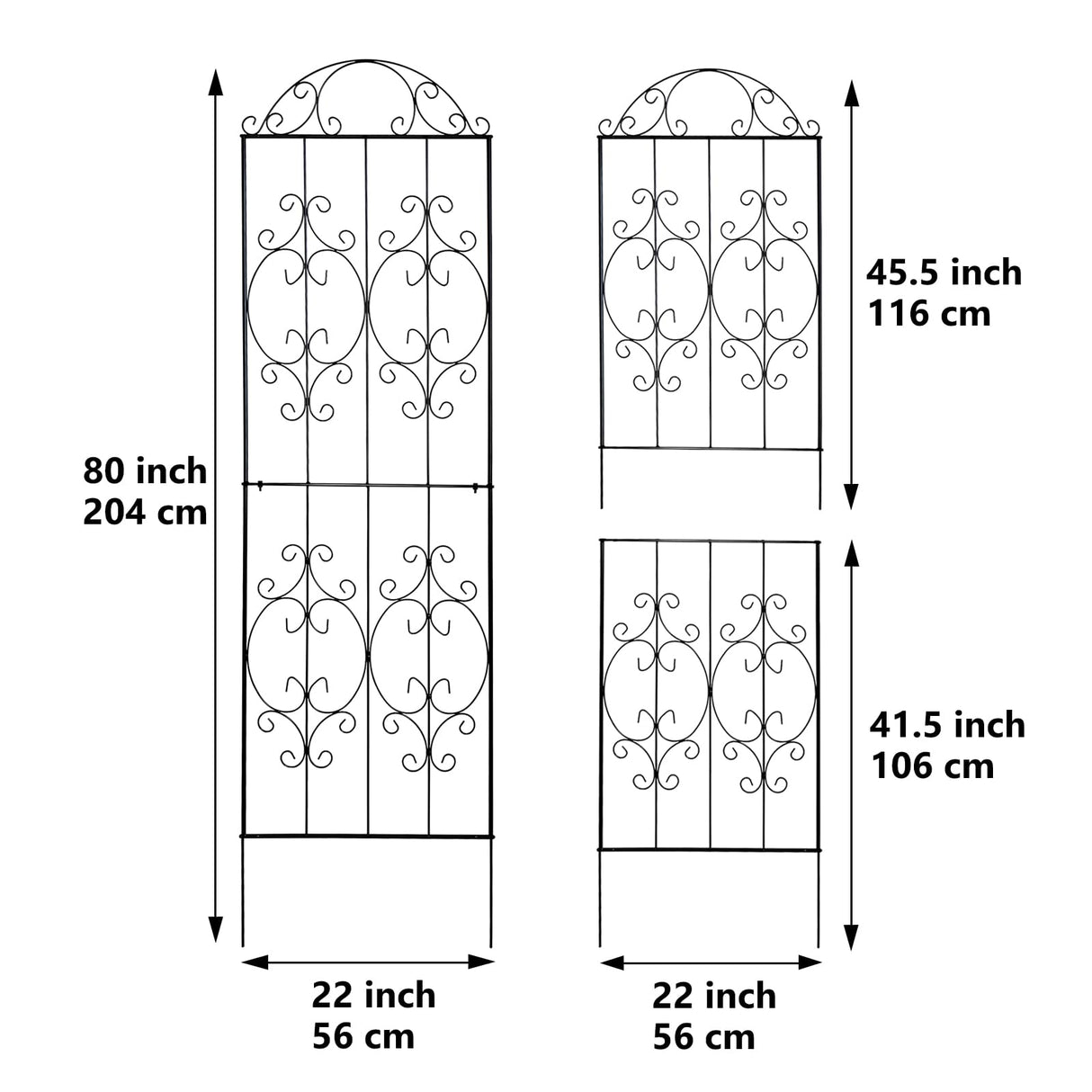 Thealyn Garden Trellis 2 Pack 80 Inch.H x 22 Inch.W