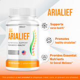 LIVORKA (5 Pack) Arialief Capsules for Sciatica, Arialeaf Nutritional Support for Nerve Health, Arialeaf Prime Palm Sciatica, Aria Leaf Primepalm Aria LIEF Vitamin, 5 Month