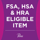 Poise Incontinence & Postpartum Pads for Bladder Leaks, 5 Drop Maximum Absorbency, Regular Length, 96 Count, Packaging May Vary