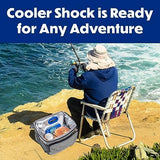 Cooler Shock Reusable Ice Packs for Cooler - Long Lasting Cold Freezer Packs for Coolers and Lunch Boxes - Cooler Ice Packs for Camping Gear, Fishing, Road Trips, Beach Must Haves