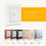 Somfy Smoove 4 RTS Pure - 4-Channel Wall Mount Control for Motorized Shades, Curtains, Blinds - Easy Install, No Electrician Needed - #1811748