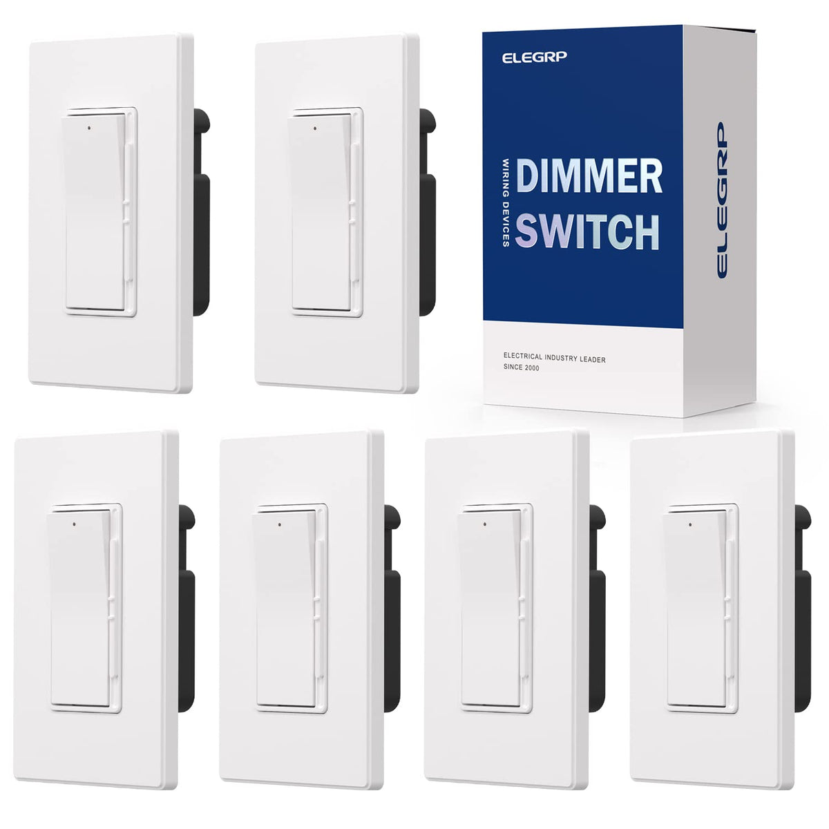 ELEGRP Digital Dimmer Light Switch for 300W Dimmable LED/CFL Lights an ...