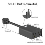 Minoston 800 Series Z-Wave Plug, Outdoor Zwave Smart Plug with 2 Individual Outlets, Waterproof Z-Wave Smart Outlet for Christmas Lights Compatible with SmartThings, Alexa, Zwave Hub Required (MP24Z)