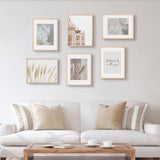 11x14 Picture Frame, Solid Oak Wood Frame 8x10 with Mat or 5x7 with 2 Mat or 11x14 without Mat with Perspex Glass, 11 x 14 Frame for Wall Display Art Photo, Poster, Birthday Christmas Gift, Set of 4