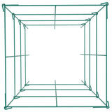 VEVOR Tomato Cages, 11.8" x 11.8" x 46.1", 10 Packs Square Plant Support Cages, Green PVC-Coated Steel Tomato Towers for Climbing Vegetables, Plants, Flowers, Fruits