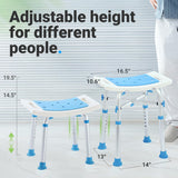 Bariatric Shower Chair 500lbs,Padded Shower Stool for Inside Shower,Shower Bench with 6 Height Adjustable Tube,FSA/HSA Eligible