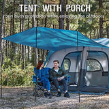 PORTAL 6 | 8 | 10 Person Family Camping Tent with Porch, Big Family Camping Tent with Tall Height, Good Ventilation, Water Resitant Large Tent for Outdoor Camping, Backyard