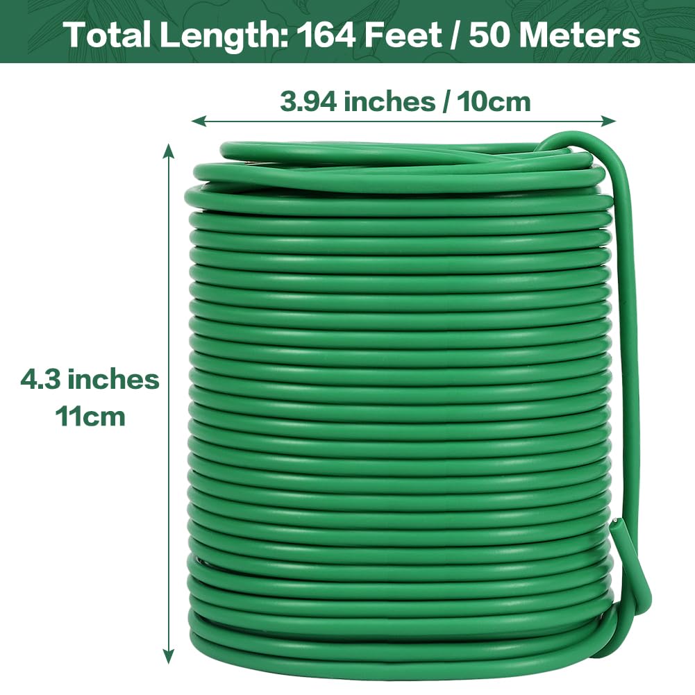 Tenn Well 164ft 3.5mm Garden Wire Soft Ties for Climbing Plants