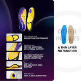 VALSOLE Plantar Fasciitis Insoles for Men Women - 220+lbs Heavy Duty Support Pain Relief Orthotics - High Arch Insoles - for Flat Feet - Metatarsalgia - Arch Pain - Work Boot Shoe Insole(302mm)