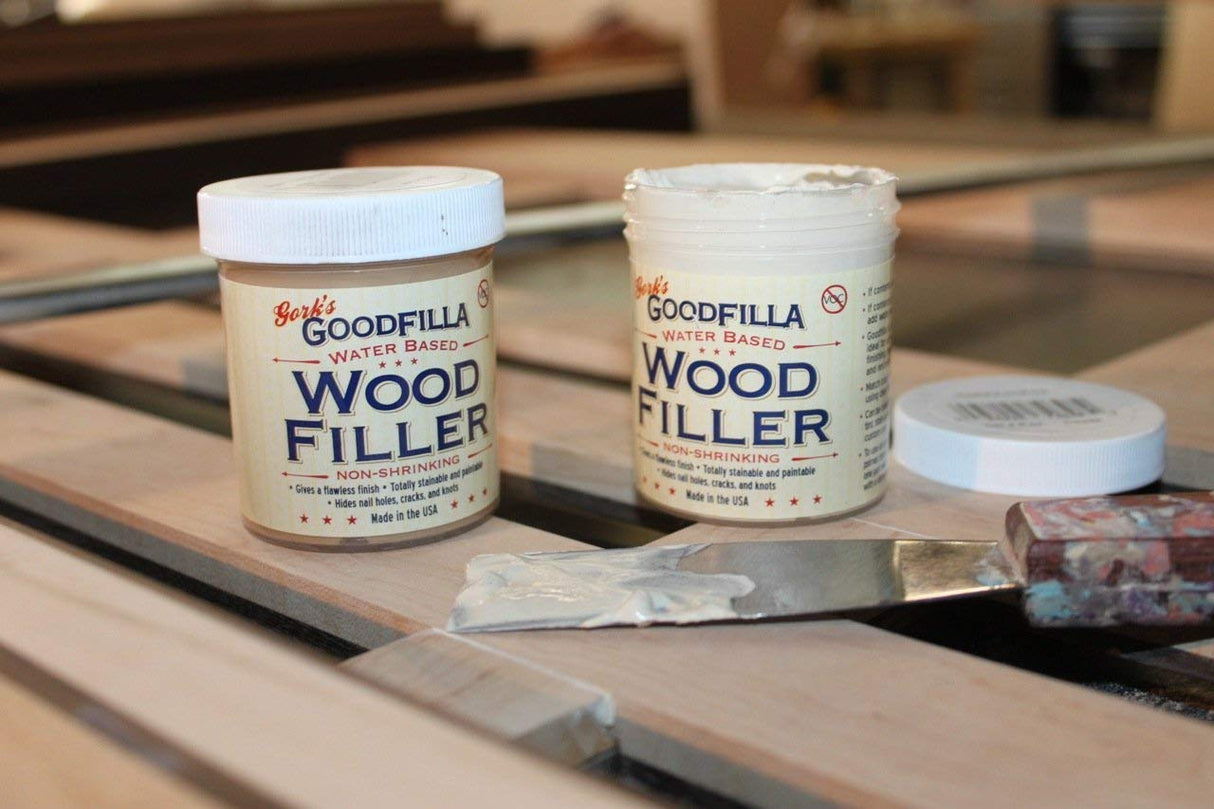 Goodfilla Mahogany,1 Quart (3.5lbs) Wood and Grain Filler, Stainable, Tintable, Sandable, Zero Waste, Non-Toxic, USA Made