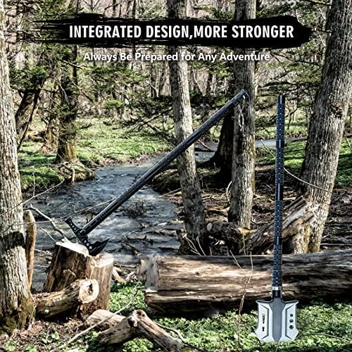 Camping Shovel Axe Outdoor Survival Shovel Set with High Carbon Steel Camping Gear for Men Outdoor Caming Hiking Backpacking Emergency