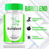 Barislend Capsules, Official Barislend Pink Salt Pills with All Natural Ingredients, Bari-Slend Advanced Formula Vitamin Pills for Health and Wellness Supplement for Men and Women (60 Capsules)