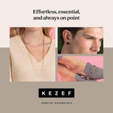 KEZEF 925 Sterling Silver Ball Stud Earrings for Women, 8mm