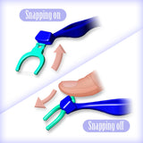 T.Smile Evolutionary Clean Dental Flossers, Kit of Refills Plus Mid-Length Handle (2 Handles + 200 Refills)