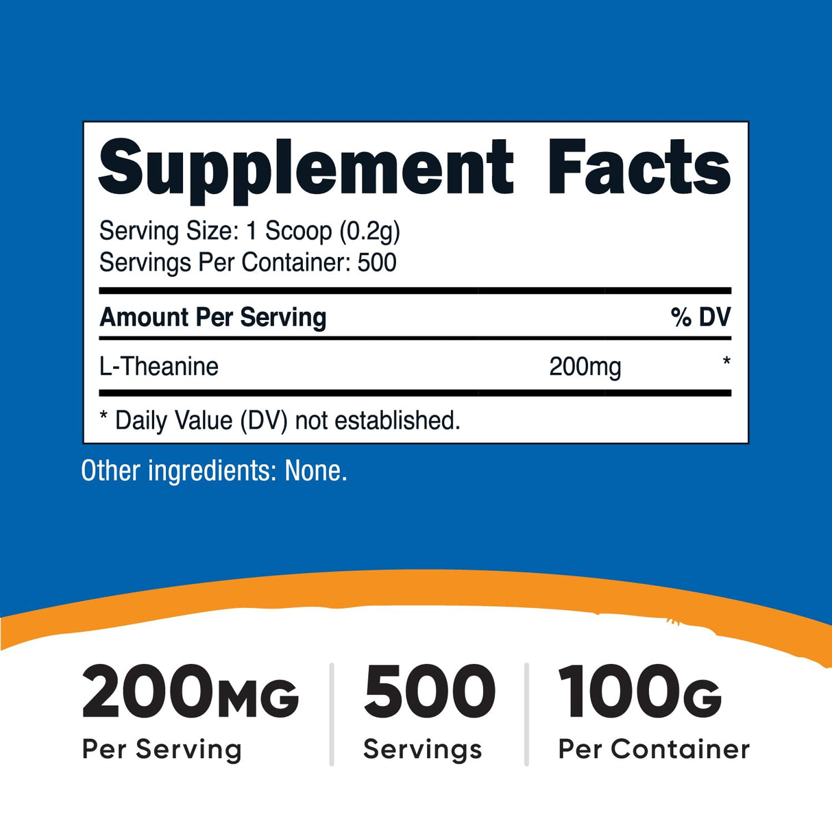 Nutricost L-Theanine Powder 100 Grams - Gluten Free & Non-GMO
