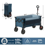 Timber Ridge Collapsible Wagon Cart with Brakes