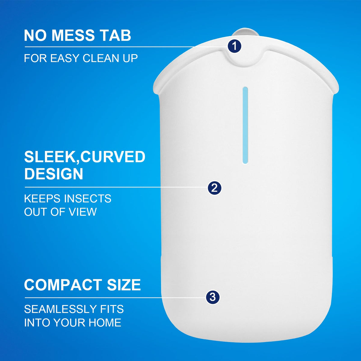 INRAGEO Flying Insect Trap & 5 Cartridges - Compatible with Refills