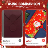 Christmas Cash Gift Envelope, 2025 New Christmas Money Holders with 10 Slots for Cash, Surprise Money Envelopes Gift Card Women Men Girls Boys Birthday Holiday (Red-3 pack)