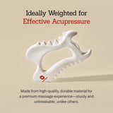 MEDITHERAPY SOKSAL GUASHA,Ceramic Gua Sha,Body Massage Tool, Korean Body Guasha, Guasha Board, Face Lift, Muscle Relief Massage Board (Body Massager)