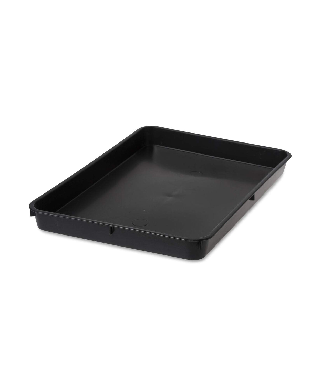 Gardener's Supply Company Small Plant Tray | Multi-use Durable Plastic Tray for Indoor & Outdoor Plants, Seed Starting & Potted Succulents, Flowers | 22-5/8" L x 15-1/2" W x 2" Deep - Black