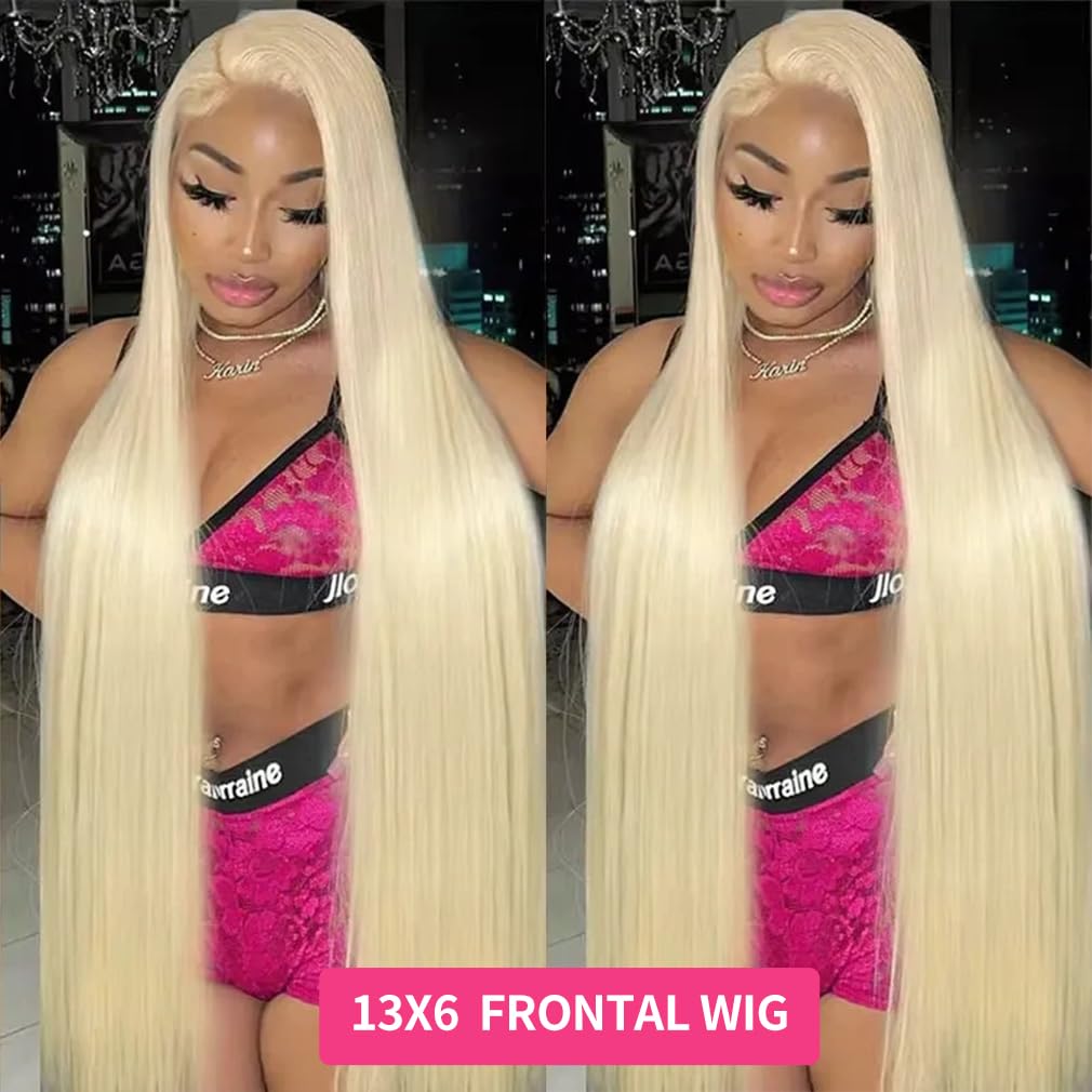 30 Inch 613 13x6 Lace Front Wig Human Hair 200 Density 613 Lace Front Wig Human Hair Straight Blonde Wig Human Hair 613 Hd Lace Frontal Wig 13x6 Pre Plucked With Baby Hair