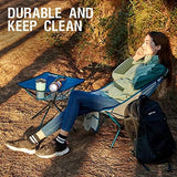 PORTAL Folding Camping Table, Ultralight Compact Aluminum Mesh Table with Carrying Bag, Small Beach Table Foldable Portable for Sand, Outdoor, Picnic, Camp, Boat, Travel, Blue