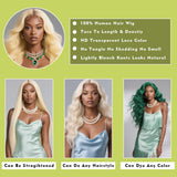 JILCA 30 Inch 613 Lace Front Wig Human Hair 200 Density Blonde Wig Human Hair 613 HD Lace Frontal Wig 13x6 Body Wave Lace Front Wigs Human Hair Pre Plucked Blonde Wigs For Women 613 Wig With Baby Hair